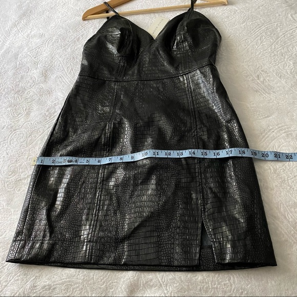 NWT Moon River Faux Crock Slip Dress - Picture 5 of 12